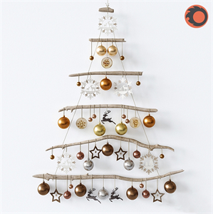 Modern Christmas decoration pendant 3d model
